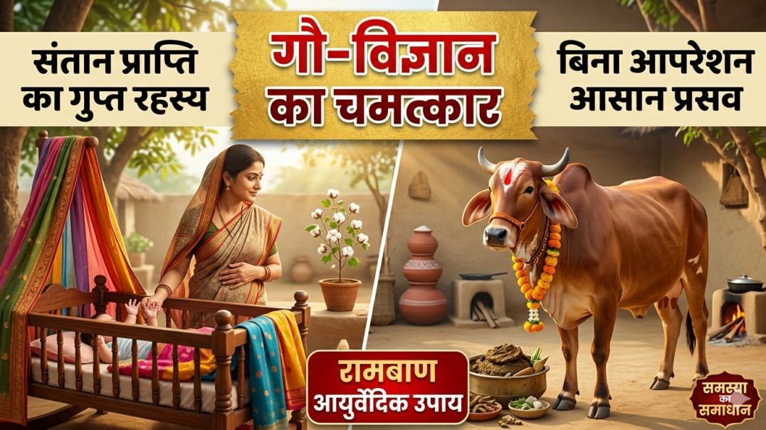⁣बिना ऑपरेशन नॉर्मल डिलीवरी का रहस्य! 🔴 प्राचीन गौ-विज्ञान के अचूक उपाय | Samasya Ka Samadhan