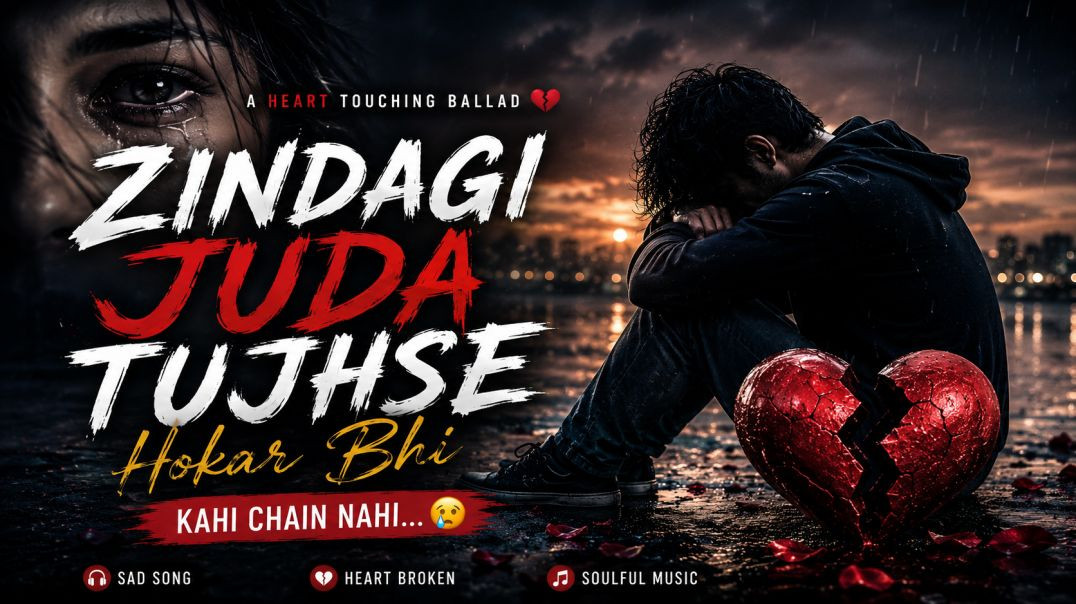 ⁣Zindagi Juda Tujhse Hokar Bhi | Heart Broken Ballad 💔 | Hindi Sad Song 2026