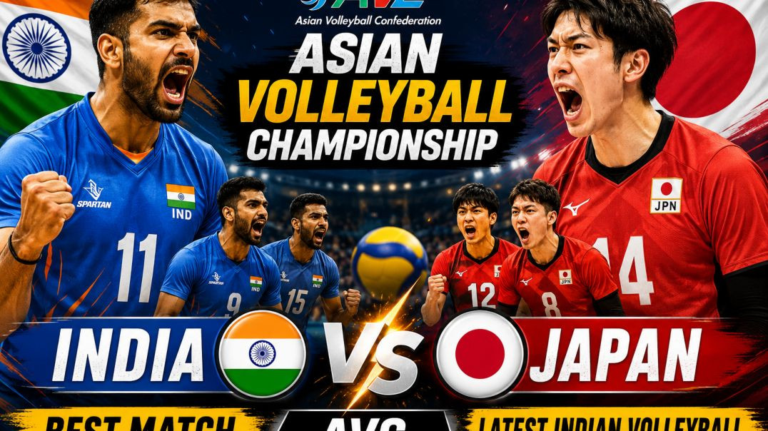 ⁣🔥 India vs Japan | Asian Volleyball Championship AVC | Best Match Ever | Full Highlights