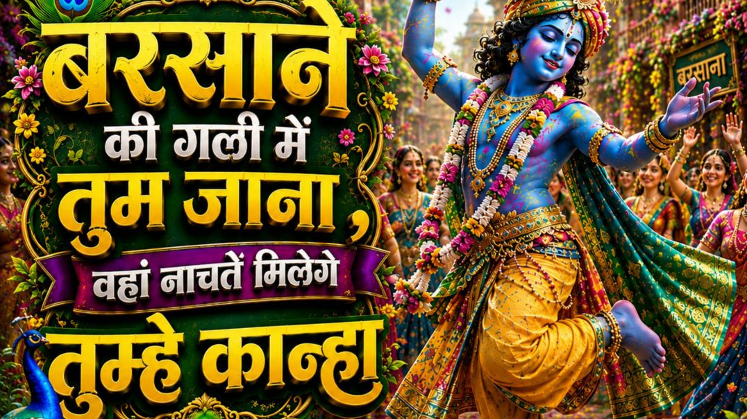 ⁣radha rani ki gali mein Tum Jana vahan naachte milenge tumhen kanha