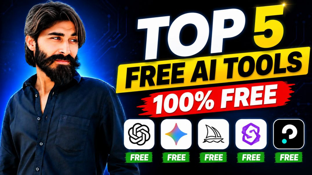 ⁣Top 5 Ai Tool 100% Free