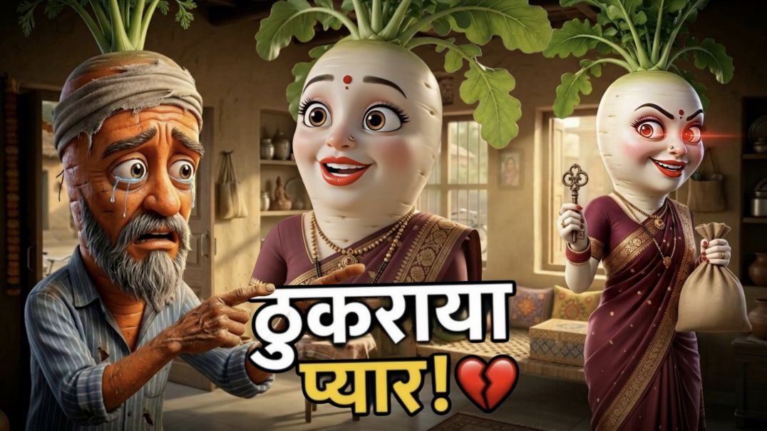 ⁣Garib Gajar Mooli Ki love story