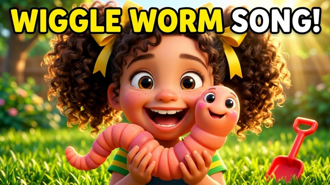 ⁣Wiggle Worm Song! Fun Sing-Along Rhyme for Kids | Wiggle, Wiggle, Wiggle Worm