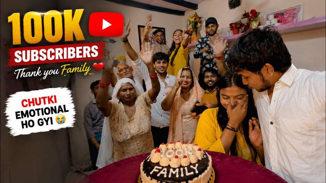 ⁣🎉 Finally 100K Subscribers Complete! ❤️
