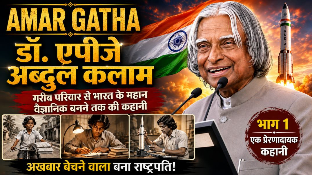 ⁣Amar Gatha | Dr APJ Abdul Kalam | Bhag 1 | Indian Hindi Story | BP Singh Story | Nikki 9012