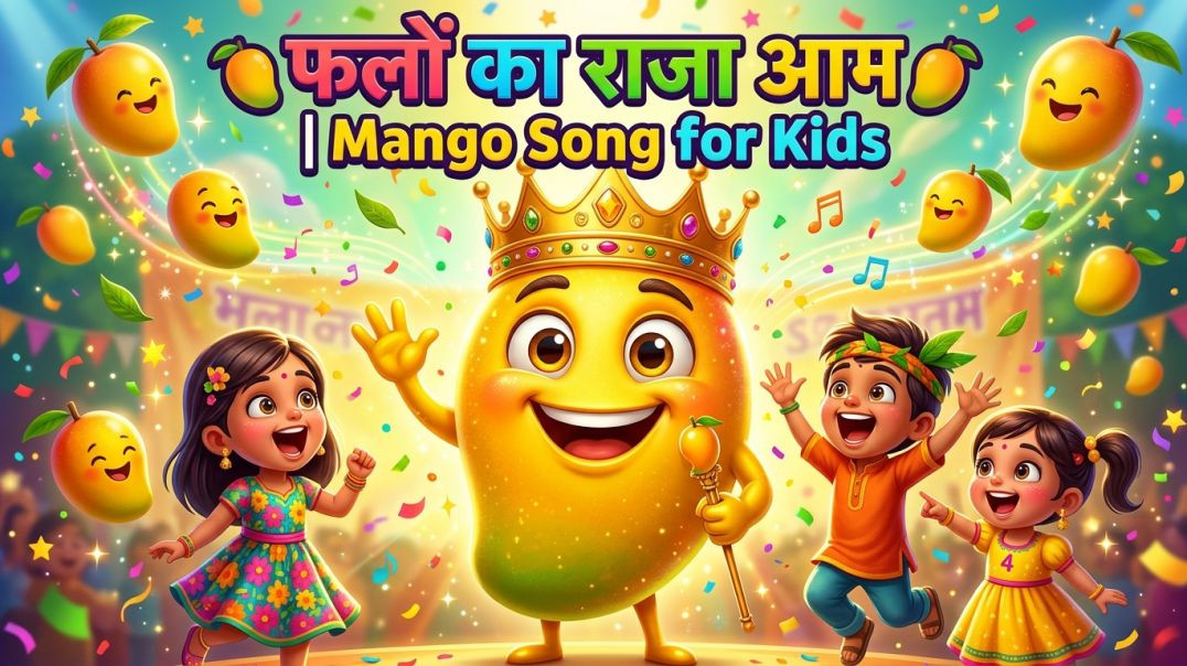 ⁣फलों का राजा आम | Mango Song for Kids | Yummy Yummy Mango Dance