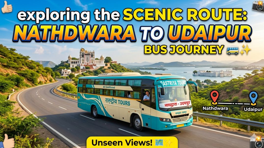 Explore Udaipur bus tour and market woking