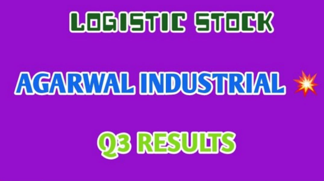 ⁣AGARWAL INDUSTRIAL Q3 RESULTS💥AGARWAL INDUSTRIAL🔴Q3 RESULTS @ STOCK MARKET PLANNER