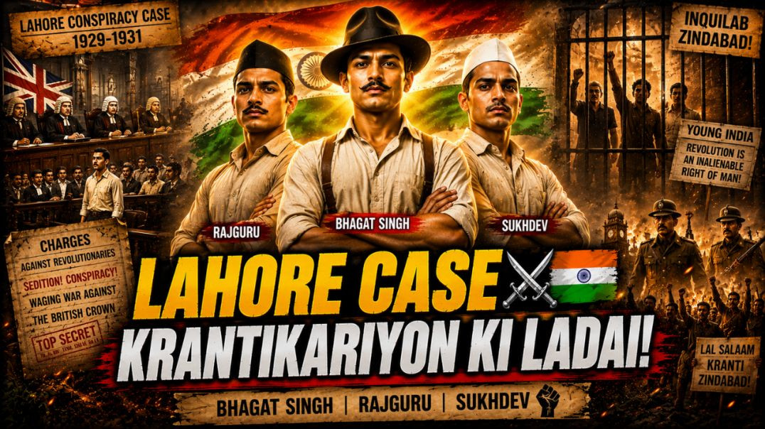 ⁣Lahore Conspiracy Case ⚔️🇮🇳 | Bhagat Singh Aur Krantikariyon Ki Jung! 🔥 | #shorts