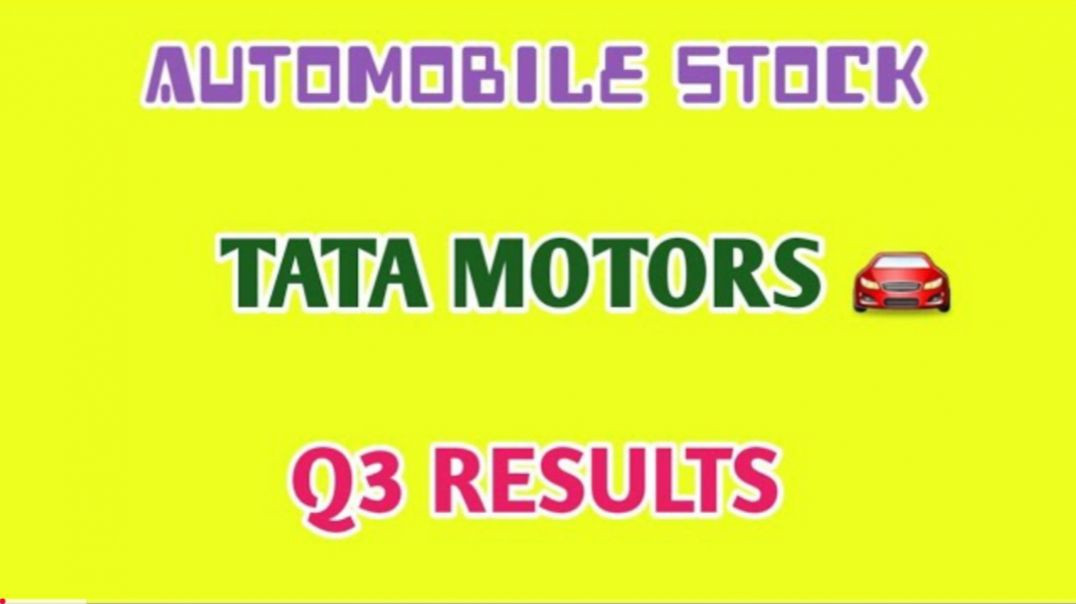 ⁣TATA MOTORS Q3 RESULTS 2025🔥TATA MOTORS SHARE🔴Q3 RESULTS 2025 @ STOCK MARKET PLANNER