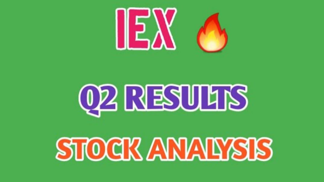 ⁣IEX Q2 RESULTS🔴IEX STOCK ANALYSIS⭕IEX🔥Q2 RESULTS⚡IEX SHARE @ STOCK MARKET PLANNER