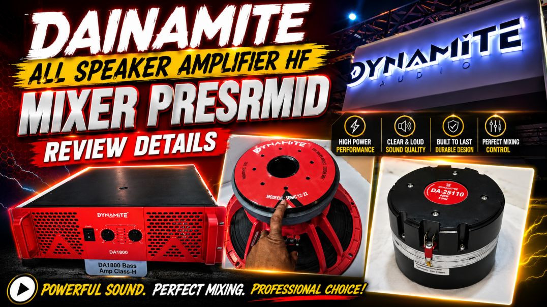⁣Dainamite All Speaker Amplifier Hf Mixer PresrMid Review and Details