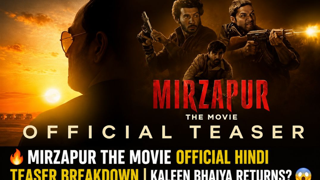 ⁣🔥 Mirzapur The Movie Official Hindi Teaser Breakdown | Kaleen Bhaiya Returns? 😱 | Recorded Song