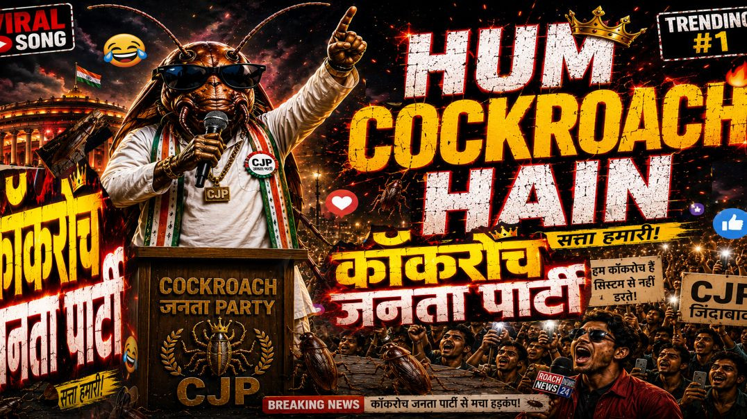 ⁣HUM COCKROACH HAIN | COCKROACH JANTA PARTY RAP ANTHEM 2026 | Official Music Ratan Lal