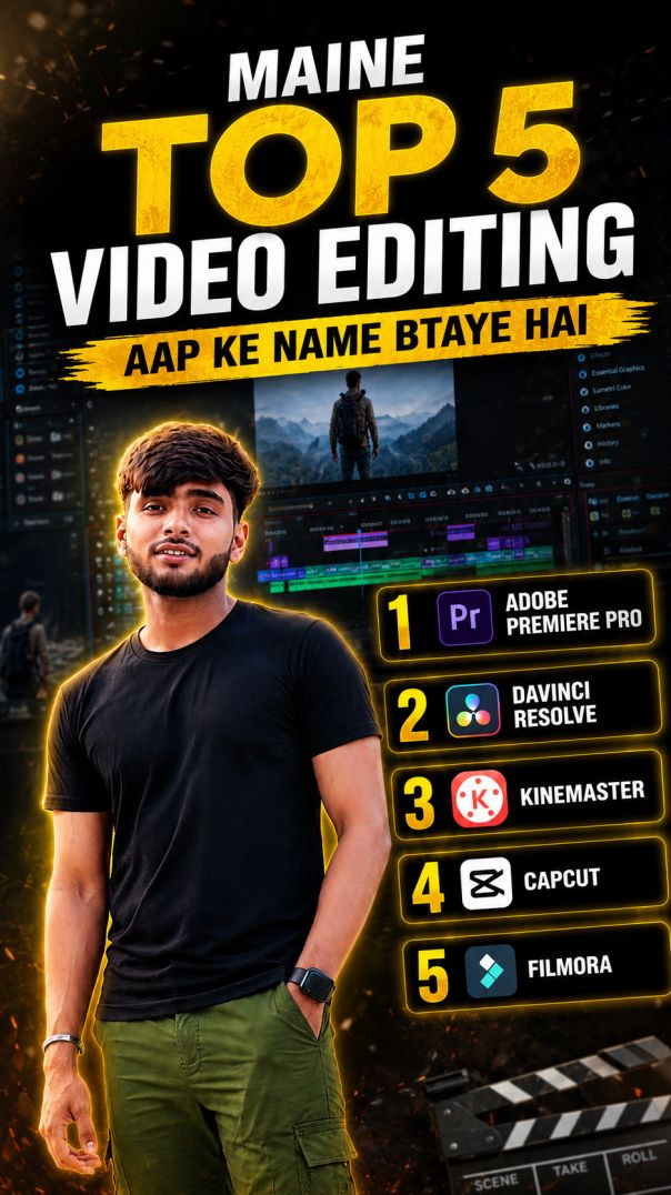 ⁣Top 5 Best videos editing apps | #shorts #technology #kinemaster #vn #capcut​ ‎⁨@beautyofbiharin⁩ 