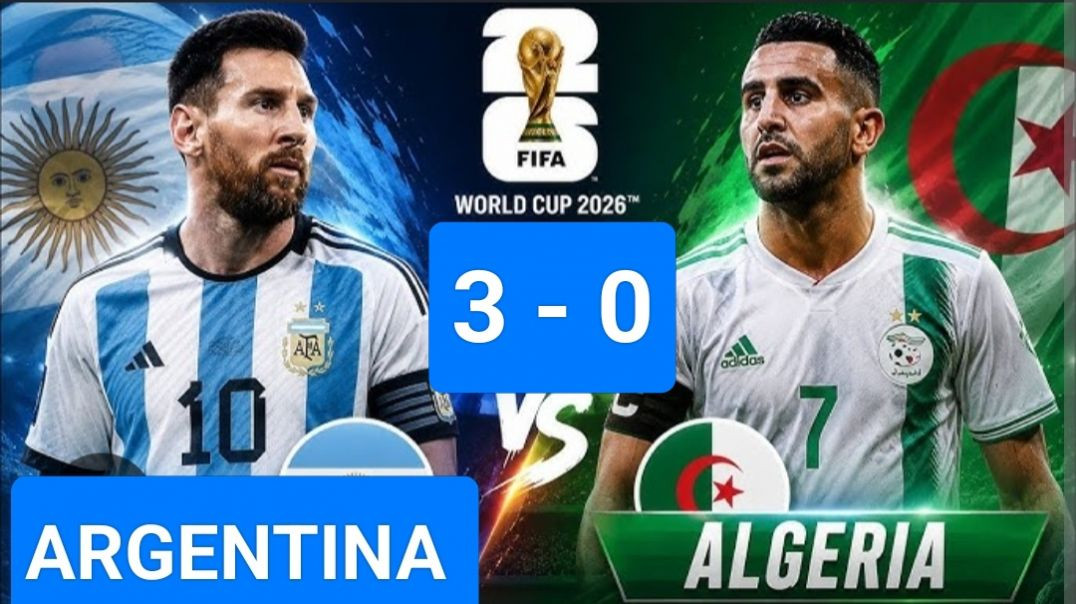 ⁣ARGENTINA 3 VS 0 ALGERIA FIFA FOOTBALL MATCH HIGHL