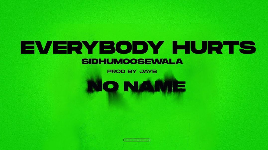 ⁣EVERYBODY HURTS   Sidhu Moose Wala | Jayb | Official Visual Video | New Song 2022