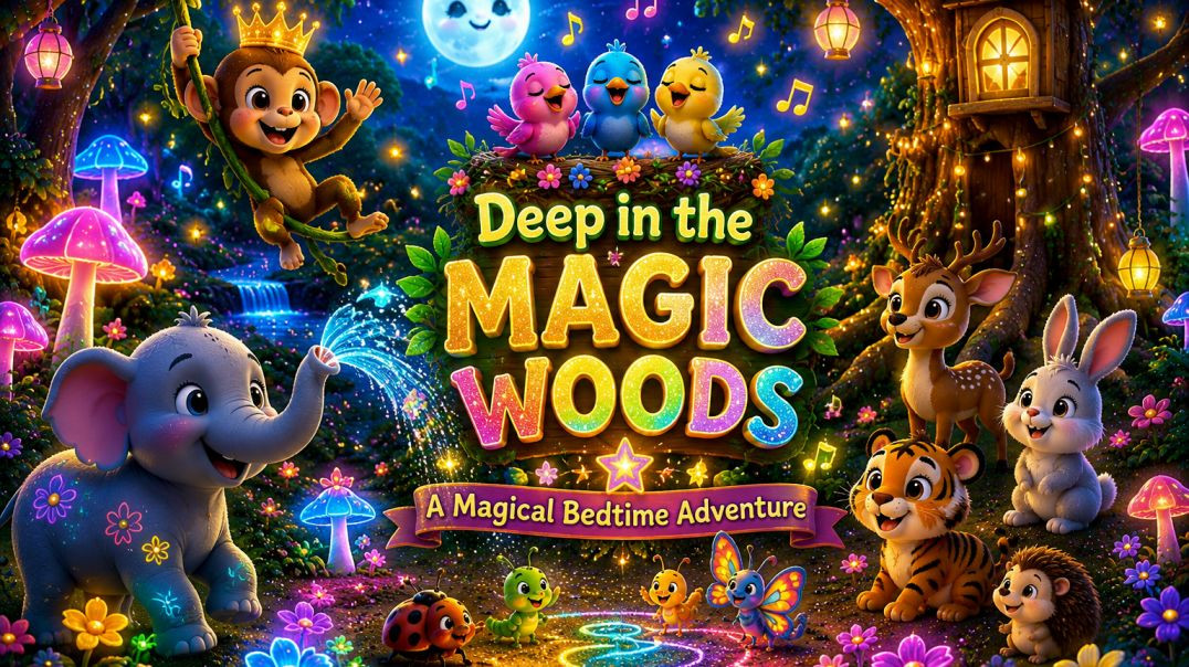 ⁣VN20260622_0The Magic Woods Adventure | Monkey, Elephant & Singing Birds | Bedtime Rhyme for Kid