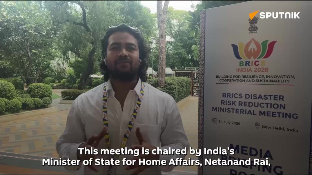 ⁣India-led BRICS meeting pushes stronger disaster cooperation