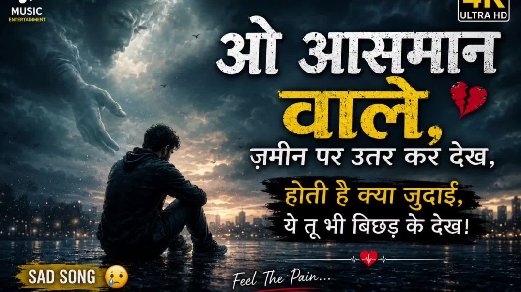 ⁣ओ आसमान वाले | ज़मीन पर उतर कर देख | Heart Touching Sad Song 2026 | New Hindi Emotional Song