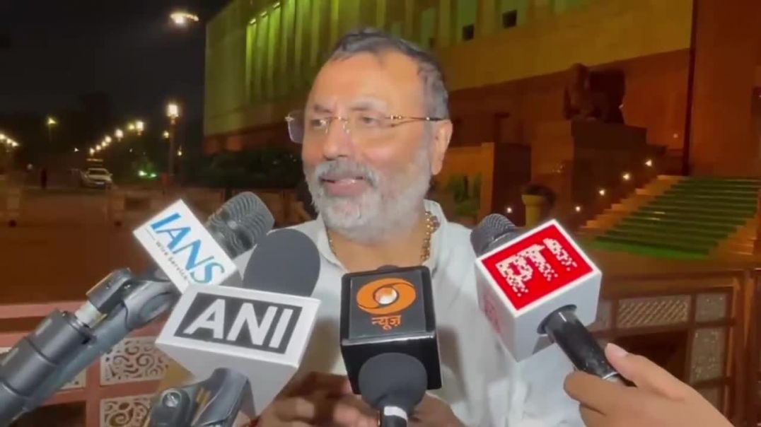 ⁣MP Nishikant Dubey advises Gandhi Family to take lessons about Indian Culture after Priyanka Gan