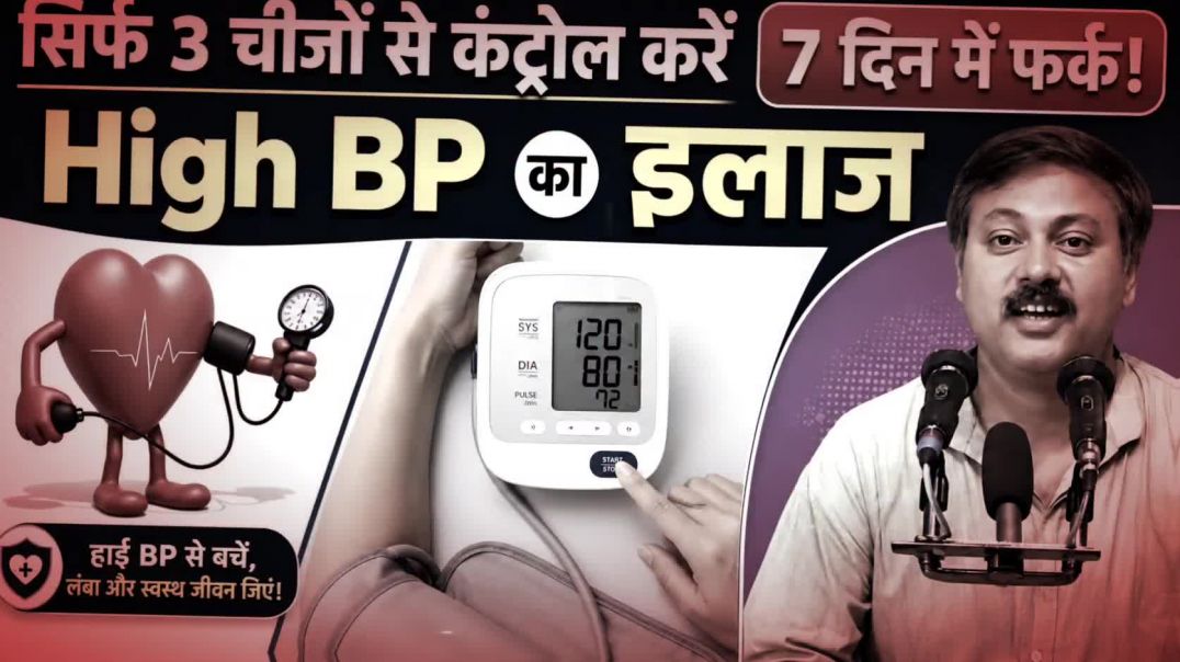 ⁣High BP का रामबाण इलाज | बिना दवा ब्लड प्रेशर कंट्रोल करने के 7 आसान घरेलू उपाय | Rajiv Dixit