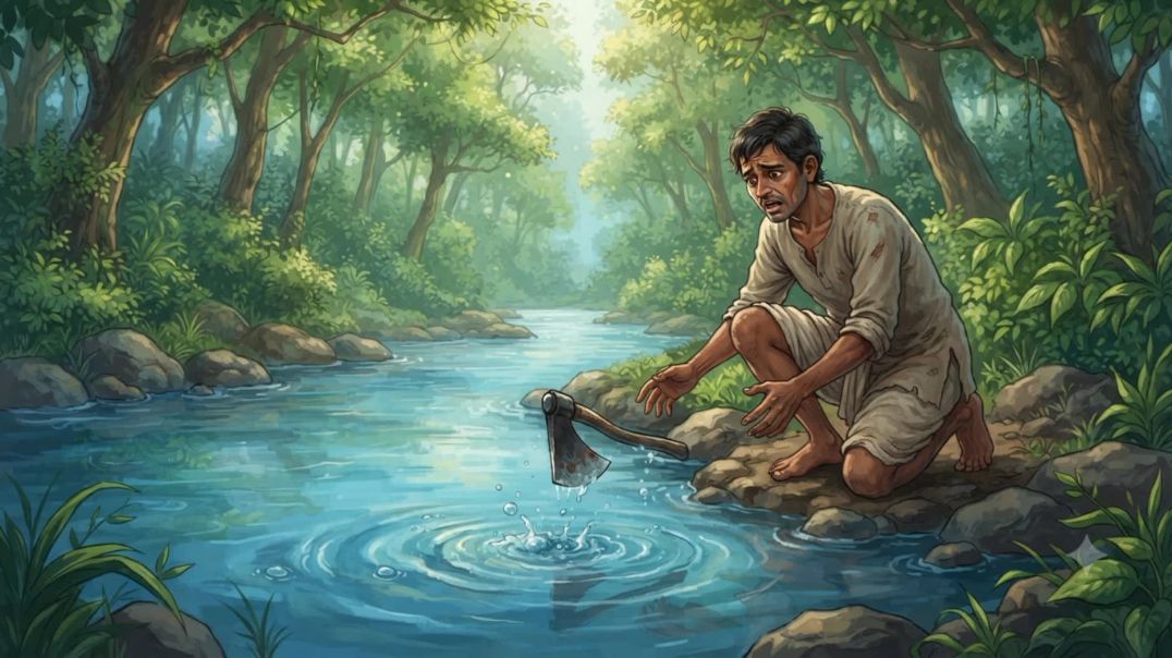 ⁣सच्चाई की जीत: लकड़हारे माेलु की ईमानदारी।