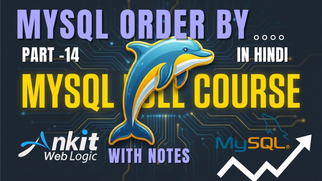 ⁣Part-14 MySQL Order by MySQL Tutorial