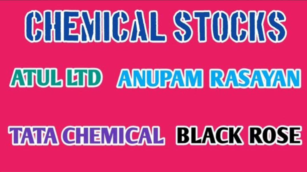 ⁣CHEMICAL STOCKS TO BUY INDIA●ATUL LTD●ANUPAM RASAYAN●TATA CHEMICALS●BLACK ROSE @STOCK MARKET PLANNER