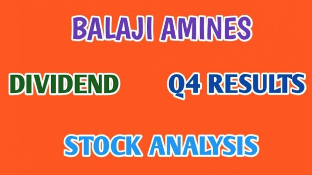 ⁣BALAJI AMINES Q4 RESULTS●BALAJI AMINES STOCK ANALYSIS●BALAJI AMINES●DIVIDEND  @ STOCK MARKET PLANNER
