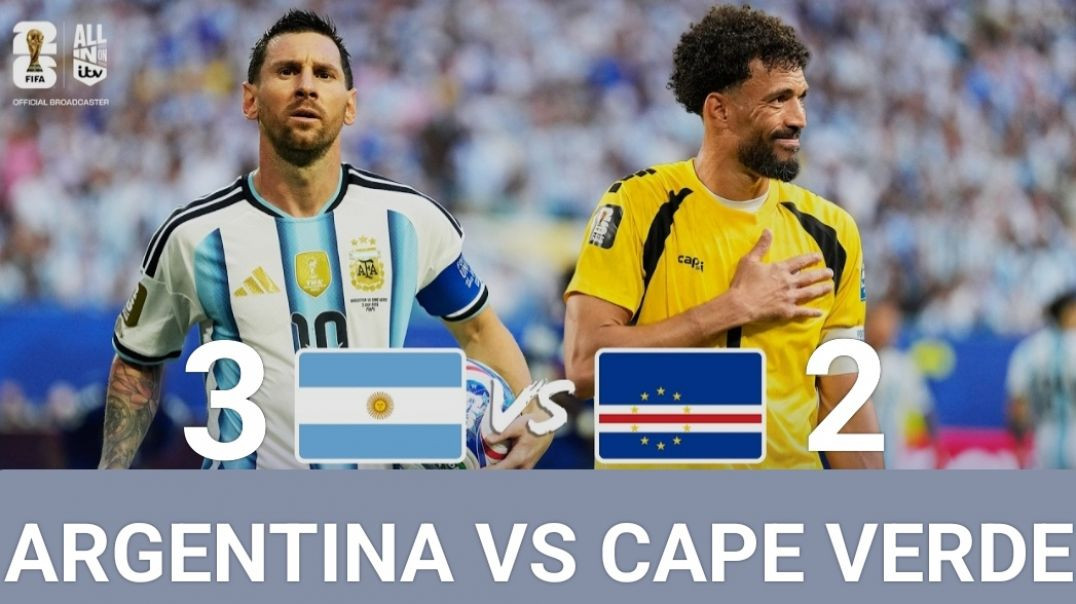 ⁣ARGENTINA 3 VS 2 CAPE VERDE FIFA WORLD CUP ROUND 32 FOOTBALL MATCH HIGHLIGHTS