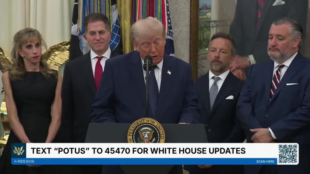 ⁣Trump deposits $$1000 One Time Seed funds in Children's account