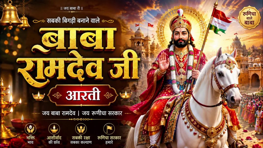 ⁣बाबा रामदेव देव जी की आरती। बाबा रामदेव जी का गाना। बाबा रामदेव जी के भजन। बाबा रामदेव जी की 2026