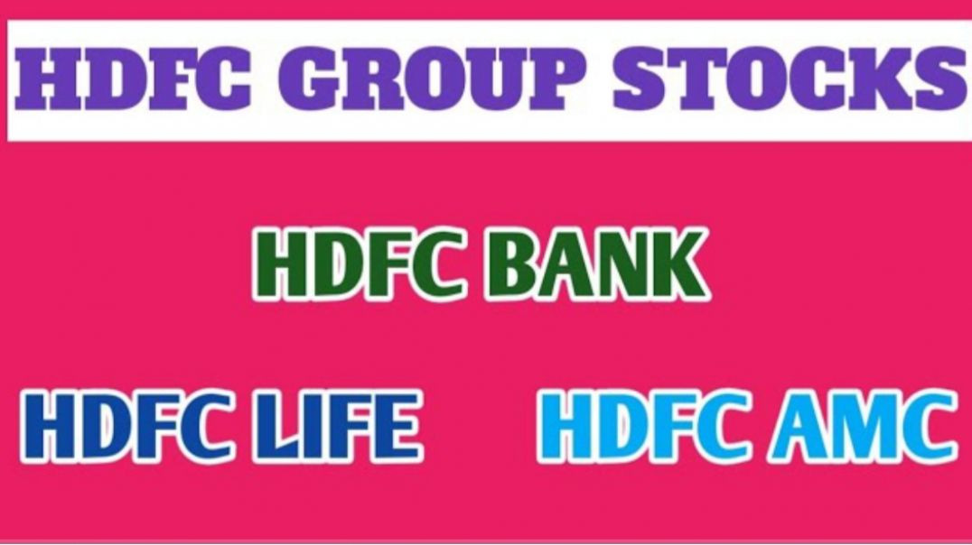 ⁣HDFC GROUP STOCKS●HDFC BANK●HDFC LIFE SHARE●HDFC AMC SHARE @ STOCK MARKET PLANNER