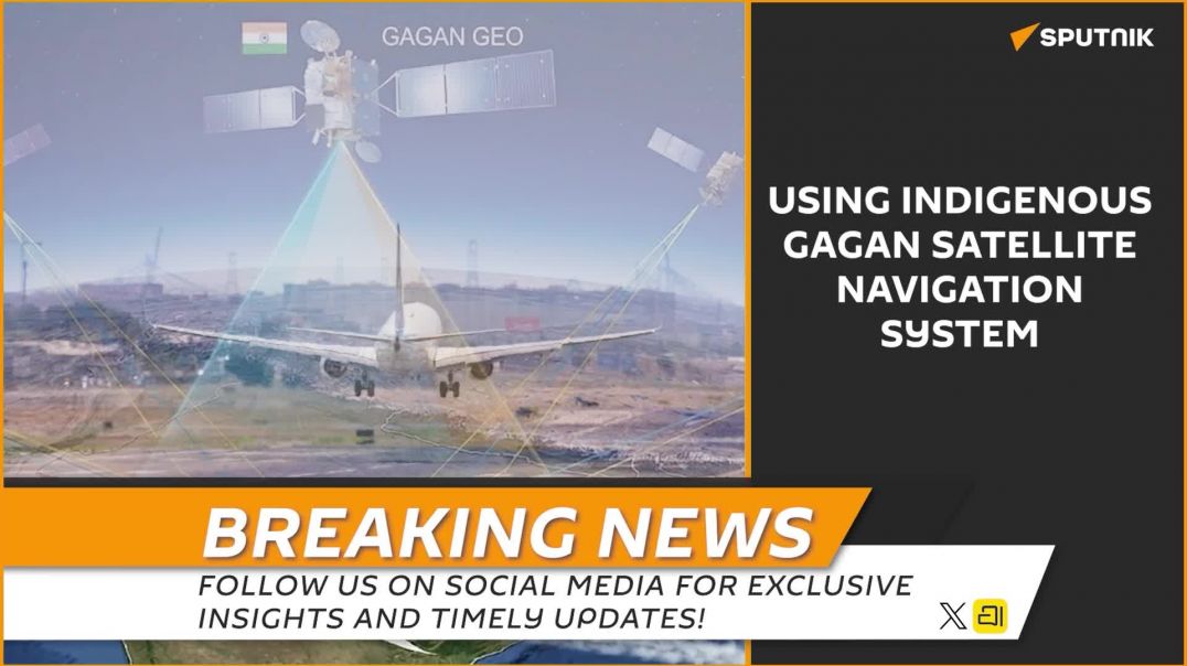 ⁣India achieves first-ever commercial satellite-guided jet landing using indigenous GAGAN system