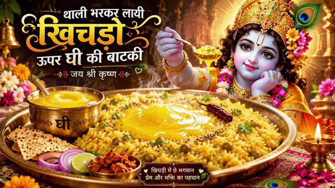 थाली भरकर ल्याई रे खीचड़ो भजन (कर्मा बाई)