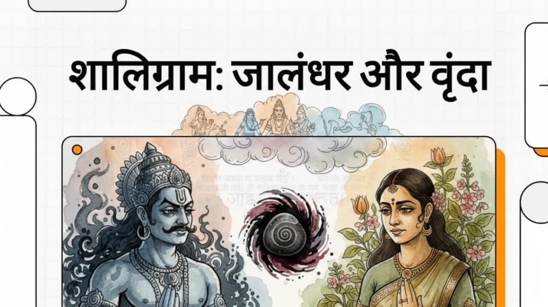 ⁣Shaligram Jalandhar aur vrinda