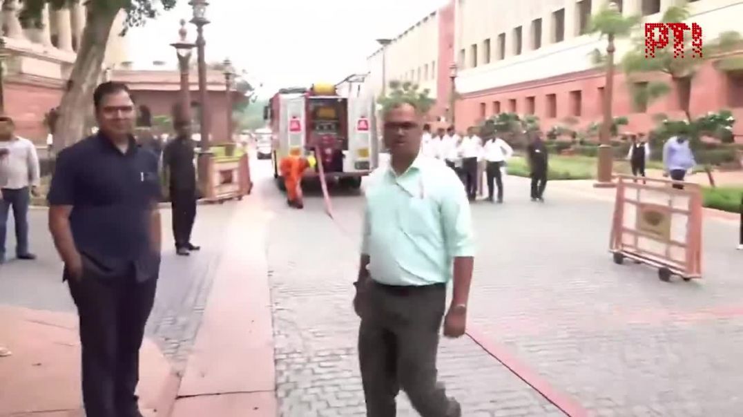 ⁣Security heightened in Parliament premises as clash between CJP Protesters and Delhi Police has