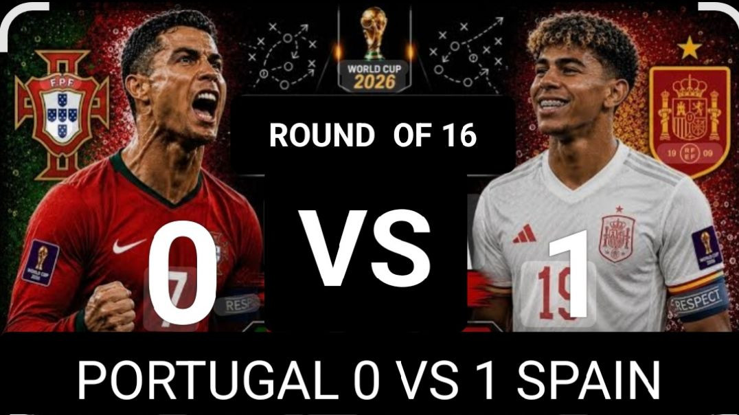 ⁣SPAIN 1 VS 0 PORTUGAL FIFA WORLD CUP ROUND OF 16 FOOTBALL MATCH HIGHLIGHTS