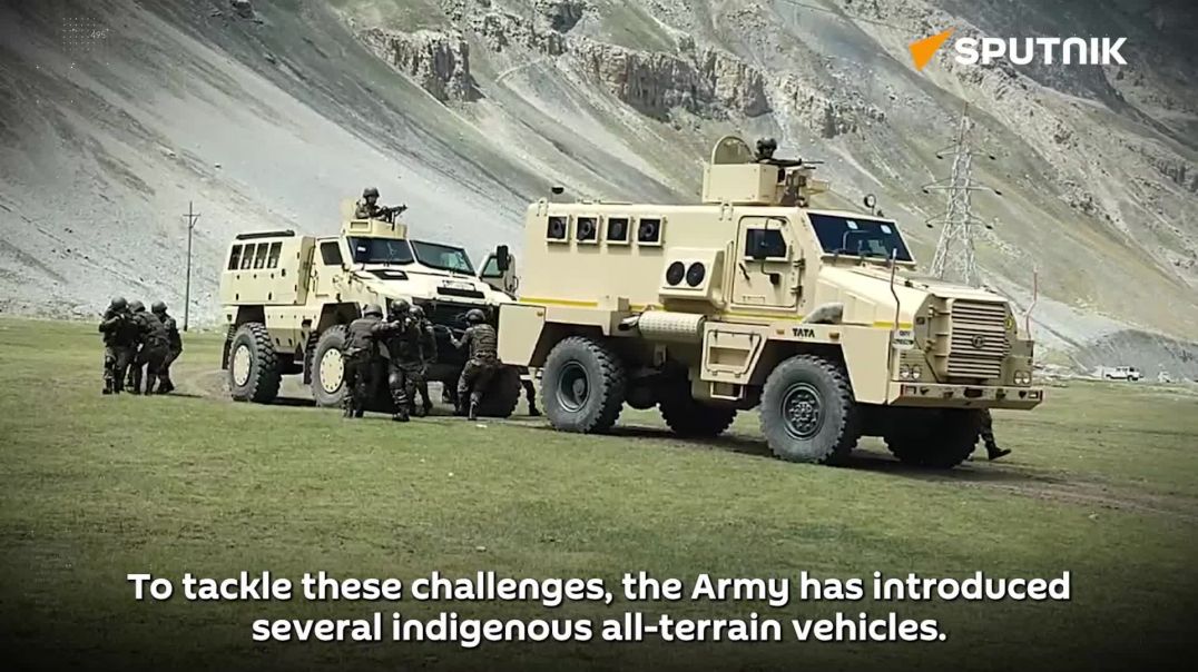 ⁣How India’s Army tackles tough Himalayan terrain