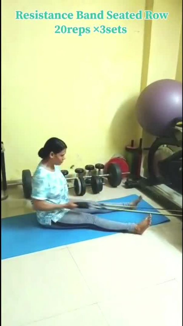 Resistance Band Seated Row
