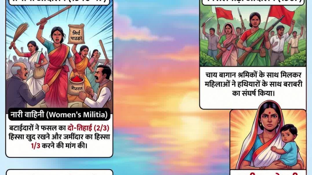 ⁣Tebhaga Andolan 🇮🇳🌾 | Kisanon Ki Aitihasik Ladai | Tebhaga Movement History 🔥 | #shorts