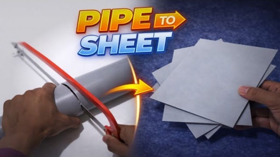 ⁣pvc पाइप शीट घर पर |how to make pvc sheets |diy pvc sheets |homemade pvc sheets