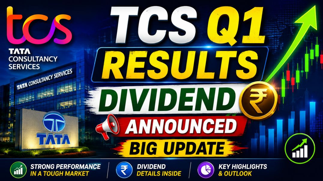 ⁣TCS Q1 RESULTS🔥DIVIDEND🔵STOCK MARKET PLANNER