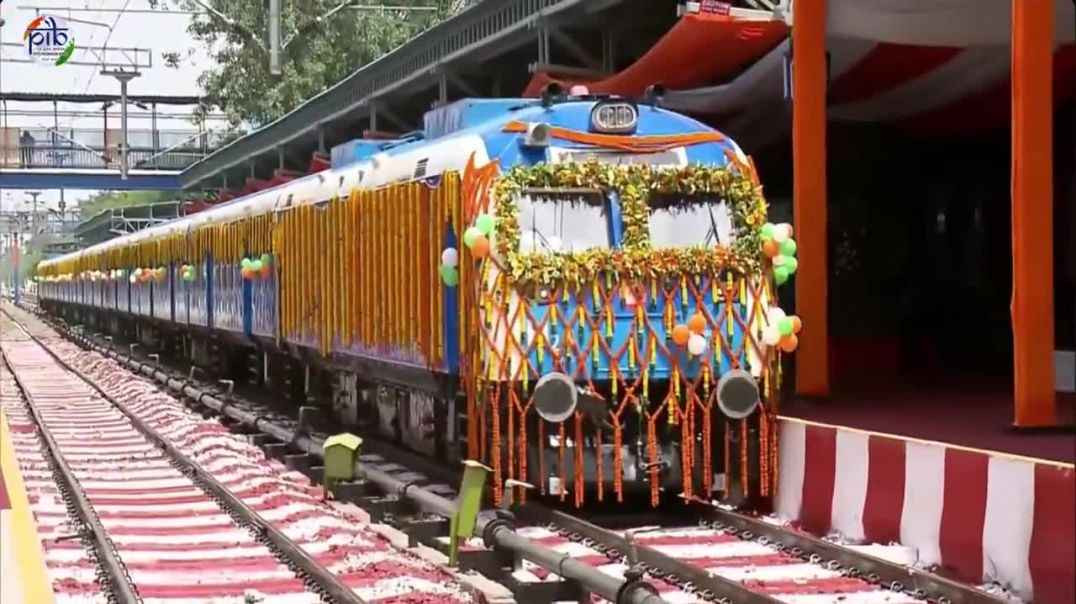 ⁣India's 1st Hydrogen Powered Train Flagged Off From Jind, Haryana By PM Modi