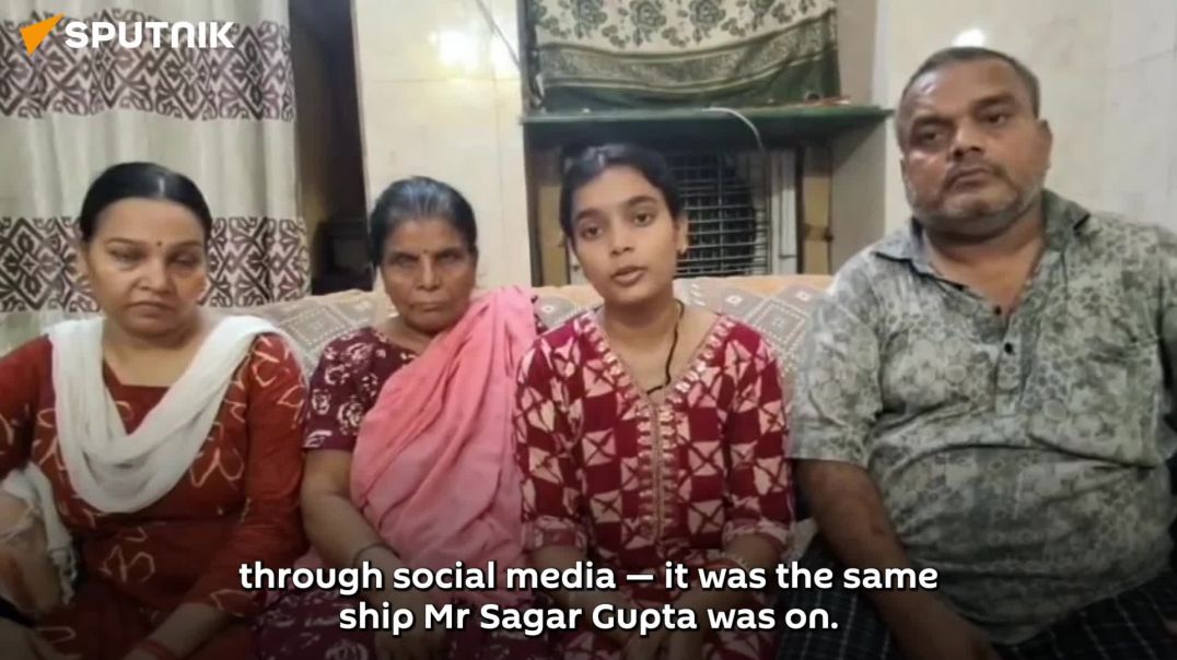 ⁣Family of killed Indian seafarer demands truth after Ukrainian Black Sea ship attack