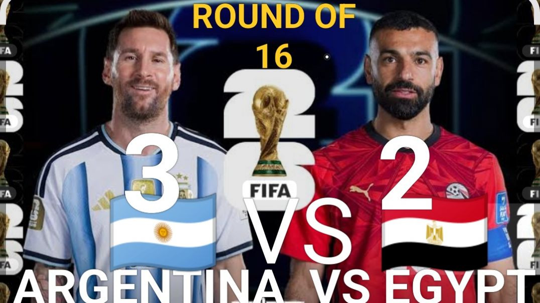 ⁣ARGENTINA 3 VS 2 EGYPT FIFA WORLD CUP ROUND OF 16 FOOTBALL MATCH HIGHLIGHTS