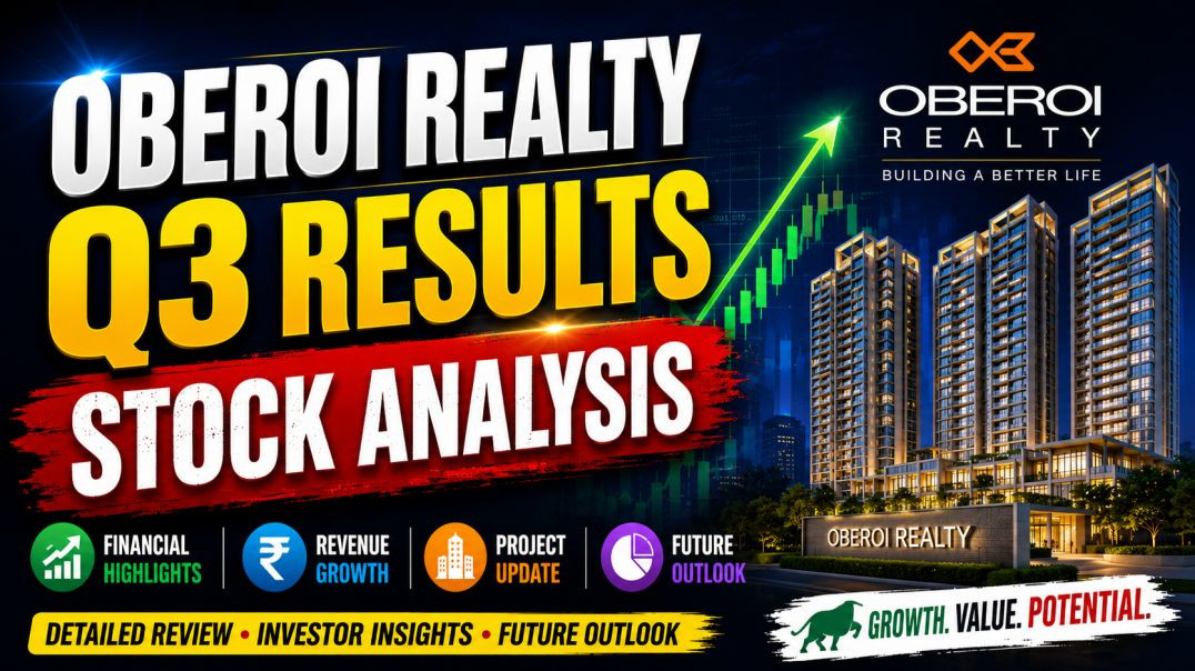 ⁣OBEROI REALTY SHARE ANALYSIS●OBEROI REALTY Q3 RESULTS●Q3 RESULTS●OBEROI REALTY @STOCK MARKET PLANNER