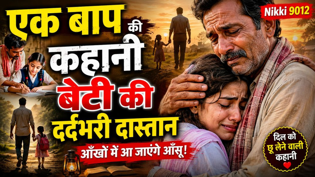 ⁣एक बाप की कहानी, बेटी की दास्तान | भावनात्मक कहानी | Pita Putri Ki Kahani | Nikki 9012