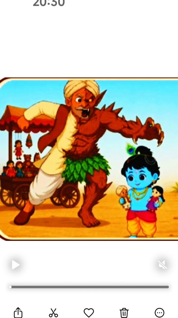Part2 कान्हा की बांसुरी और नटखट बंदर 🐒